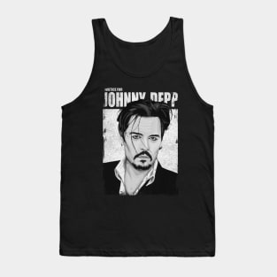 Justice for Johnny Depp Poster BW Tank Top